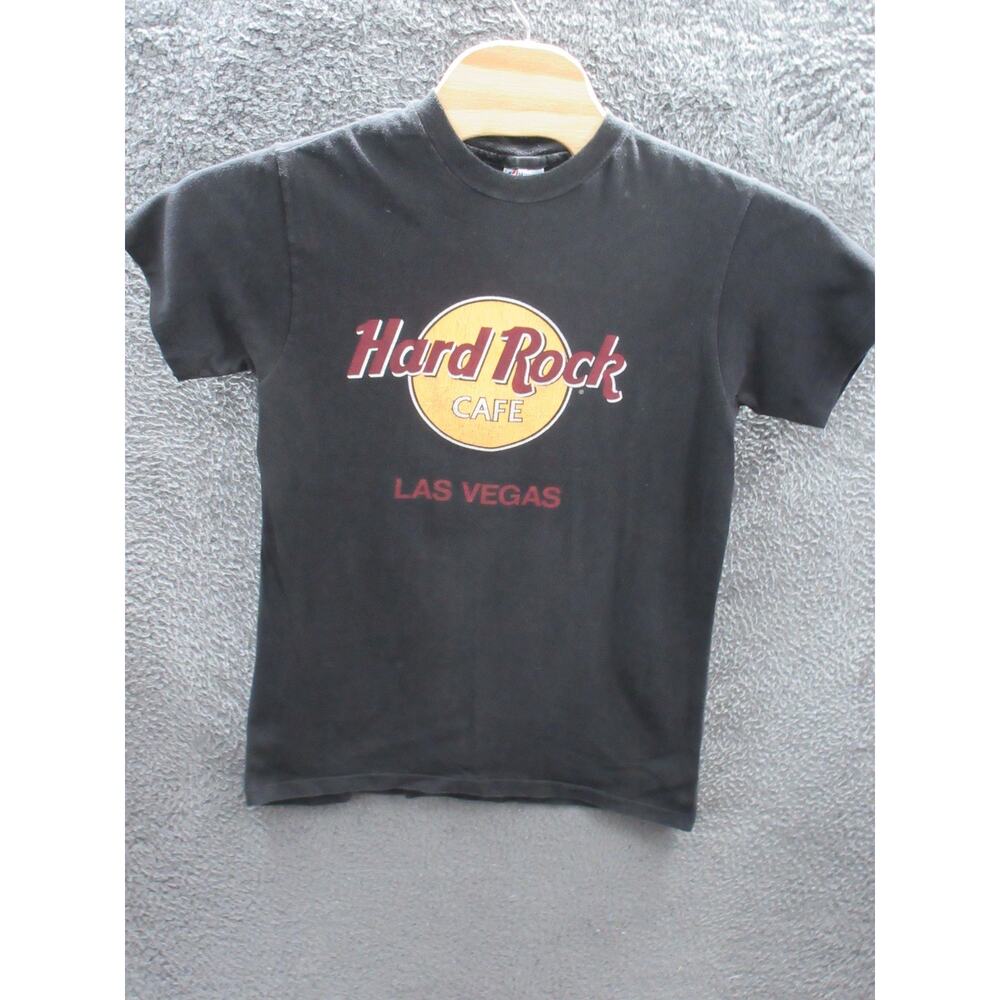 Vintage HARD ROCK CAFE Las Vegas Men's Medium HANES BEEFY Souvenir T-shirt USA